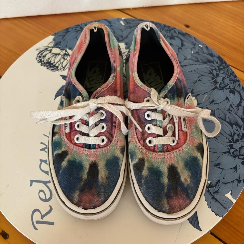 Vans Authentic Tie Dye Canvas Sneakers Size 5 Women